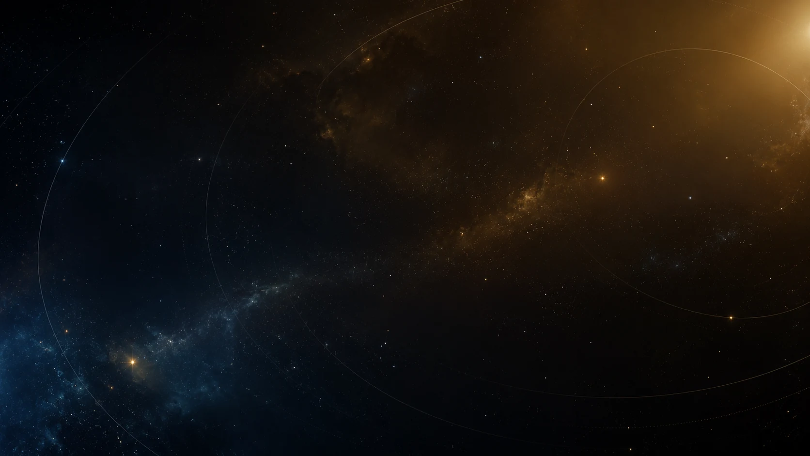 深空星场与星云背景